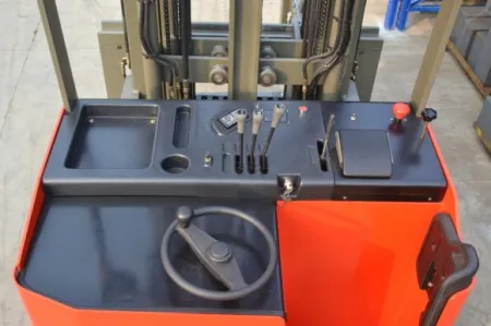 Forklift VNA (Very Narrow Aisle) 3-Way Pallet Stacker 8 operator_table